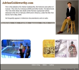 Adrian Goldsworthy's personal website